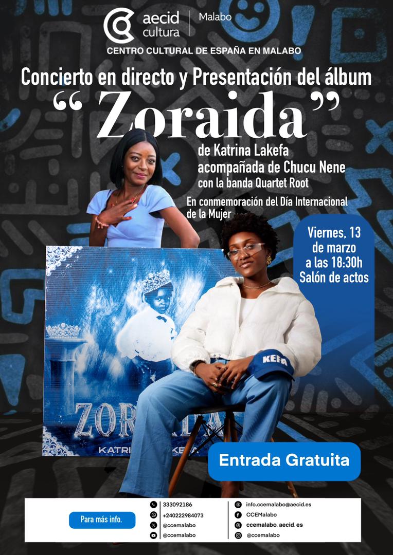 Presentación de álbum “ Zoraida” de Katrina la Kefa